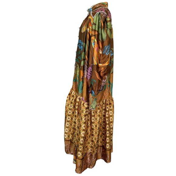 Oversized Tiered Midi Dress - Picture 4 of 11